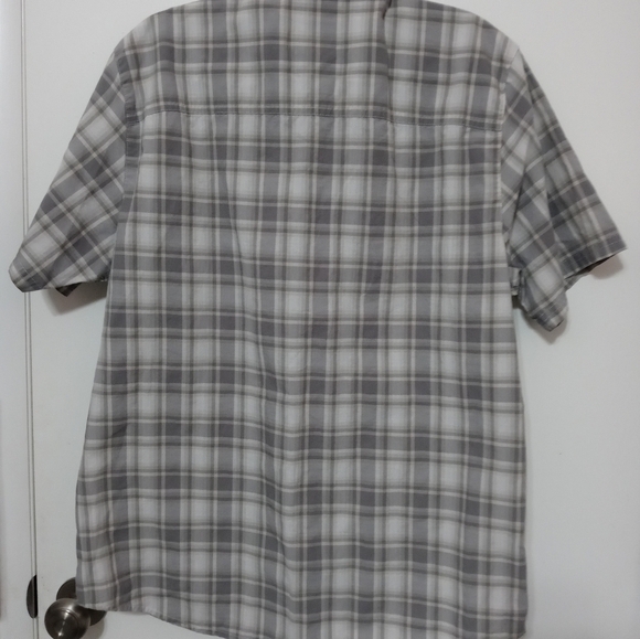 5.11 Tactical Men's Gray Plaid Snap up Short Sleeve Work Shirt w Pocket M - Picture 8 of 8
